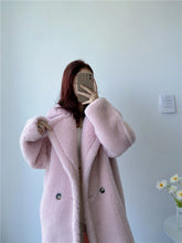 Load image into Gallery viewer, Winter Jacket Women Long Coat  Wool Woven Fabric Thick Warm Outerwear Oversize Fashion Streetwear Teddy Bear Coats
