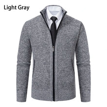 Load image into Gallery viewer, Stand Collar Fleece Zip Cardigan
