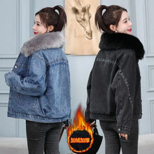 Load image into Gallery viewer, Coats Jean Jackets Women 2025 Winter Denim Jacket Designer Very Warm Latest Fashion High Quality Woman Coat Overcoat Cowgirl
