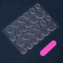 Load image into Gallery viewer, 24 square-shaped false nails, 1 jelly glue sticker + 1 nail file
