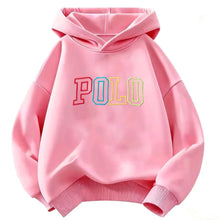 Load image into Gallery viewer, Children Hooded Kids Hoodie Colorful Gradient POLO Letter Print Long Sleeve Pullover Sweatshirt Boy Girl Casual Autumn Outerwear
