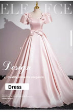 Load image into Gallery viewer, Elegant Party Evening Dress for Women 2026 New Pink French Satin Fashion Chorus Adult Ceremony Fashion Show Banquet Dress
