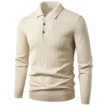Load image into Gallery viewer, Ribbed Polo Knit Pullover
