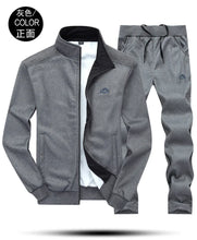 Load image into Gallery viewer, Tracksuits Men Polyester Sweatshirt Sporting Fleece 2026 Gyms Spring Jacket + Pants Casual Men's Track Suit Sportswear Fitness
