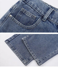Load image into Gallery viewer, 2026 New Korean Men's Casual Long Jeans Classic Man Straight Denim Wide-leg Pants Solid Color Light Blue Grey Black
