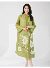 Load image into Gallery viewer, Elegant Pleated Loose Maxi Dress
