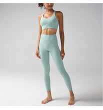 Load image into Gallery viewer, Women's Yoga Set Workout Set 2 Piece High Waist Yoga Leggings Sports Bra Gym Suit Activewear Sports Fitness Set Sports Suit
