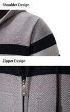 Load image into Gallery viewer, Hooded Knit Sweater Coat with Fleece Lining
