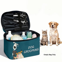 Load image into Gallery viewer, Zipper Pet Grooming Storage Bag, Portable Waterproof Dog Cat Accessory Box for Home Travel, Multifunctional Organizer for Pet Gr
