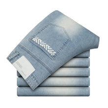Load image into Gallery viewer, Men's Summer Thin Comfortable Jeans, Fashionable and Breathable Business Straight Pants, Loose Retro Casual Denim Trousers
