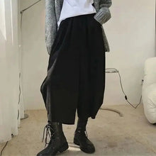 Load image into Gallery viewer, Women's Wide-Leg Pants Oversized Casual Harem Trousers with Pockets
