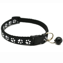 Load image into Gallery viewer, Pet Collar With Bell Cartoon Footprint Colorful Dog Puppy Cat Accessories Kitten Collar Adjustable Safety Bell Ring Necklace Pet
