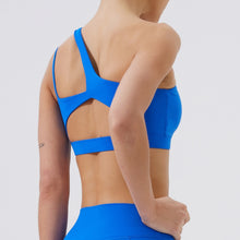 Load image into Gallery viewer, Women Sports Bra Push Up Fitness Bras One Shoulder Shockproof Yoga Bra Breathable Gym Yoga Running Bra Sexy Vest ﻿
