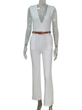 Load image into Gallery viewer, Elegant Deep V Wrap Jumpsuit
