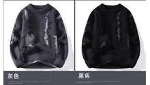 Load image into Gallery viewer, 2026 Winter Fashion worn‑out design Sweater Men Casual Knit Pullovers Mens Thick Warm Loose Knitted Sweaters Streetwear Man
