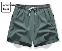 Load image into Gallery viewer, New Men's Sports Casual 3/4 Shorts With Ice Silk Lightweight Sweat-absorbing Outdoor Quick Drying Running Fitness Loose Pants
