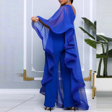 Load image into Gallery viewer, Women One Shoulder Jumpsuit Ruffle Long Sleeve Elegant Solid Aysmmetric Fashion Autumn Rompers Casual Party Club Jumpsuits 2024

