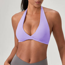 Load image into Gallery viewer, Sports Yoga Bra for Women Halter Neck with Stylish Back Design Sexy Gym Bra for Running Fitness Sports Bras
