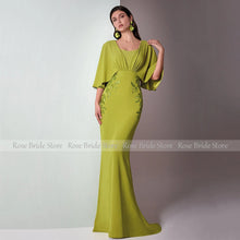 Load image into Gallery viewer, Elegant Applique Mermaid Formal Gown with Wrap Jacket
