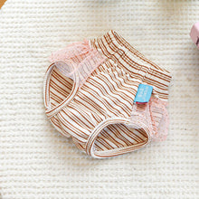 Load image into Gallery viewer, Striped Cotton Puppy Panties Set
