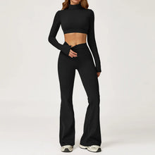 Load image into Gallery viewer, Yoga Set 2 Pieces Gym Clothes Yoga Outfits For Women Tracksuits Workout Long Sleeved Fitness Set Sport Bra Crop Top Gym Leggings
