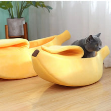 Load image into Gallery viewer, Banana Cat Bed House Funny Cute Cozy Cat Mat Beds Warm Durable Portable Pet Basket Kennel Dog Cushion Cat Pet Supplies ﻿
