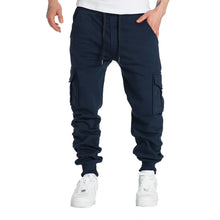 Load image into Gallery viewer, New Mens Sweatpants Straight Fit Joggers for Sports and Streetwear Loose Oversized Drawstring Long Pants Men Multi-pocket Pants
