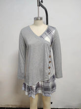 Load image into Gallery viewer, Elegant Button Detail Loose Dress
