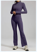 Load image into Gallery viewer, 2PCS yoga suit, exercise set, gym set, women's exercise set, running exercise suit, long sleeved exercise suit, yoga suit
