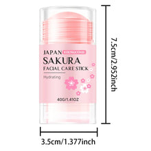 Load image into Gallery viewer, Sakura Facial Care Stick Hydrating Facial Care Moisturizing Cream Deep Hydration Suitable for Dry Aging Face Cream Skin Repair
