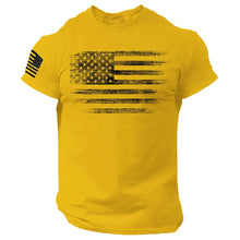 Load image into Gallery viewer, Gym Men's T Shirt For Men 3d Print USA Flag T-shirts Casual Oversized Short-sleeved Tees Summer Sportswear Tops Men Clothing
