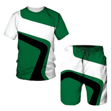 Load image into Gallery viewer, New Men's Tracksuits Summer round neck T-shirt Oversized Men Trend Casual Tracksuits 3D Print T-shirt Shorts 2 Piece Outfit
