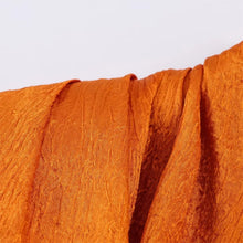 Load image into Gallery viewer, Women's Top 2026 Spring New Style Orange Sleeveless Satin Texture Long Ribbon Top Elegant and Stylish Unique Fashion Focus
