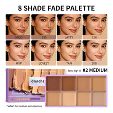 Load image into Gallery viewer, 8 Shade Soft Matte Cream Concealer Palette Full Coverage Fade Dark Circles Blemishes Waterproof Long Lasting Oil Control Makeup
