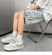 Load image into Gallery viewer, Retro High Street Denim Shorts
