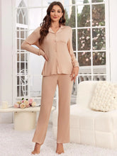 Load image into Gallery viewer, Button Front Viscose Pajama Set
