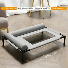 Load image into Gallery viewer, Pet Furniture Mesh Elevated Dog Beds Breathable Removable Raised Dog Bed With Soft Pillow Outdoor Dog Cat Bed Patio Sunbathing
