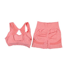 Load image into Gallery viewer, 2Pcs Women Yoga Outfit Set Sports Fitness Vest Running Workout Shorts Suit Gym Training Active Wear Handmade Accessory
