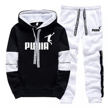 Load image into Gallery viewer, Printed Casual Tracksuit Hoodie Set
