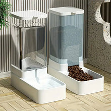 Load image into Gallery viewer, 1pc/2pcs Automatic Dog Feeder/Water Dispenser, Plastic Gravity Dog Food And Water Dispenser Set
