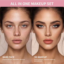 Load image into Gallery viewer, All In One Makeup Set Gathering All Cosmetic Including Base Makeup, Concealer, Contour ,Powder Blusher, Eyebrow Eye, Lip Makeup
