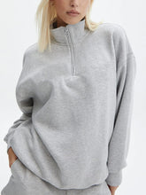 Load image into Gallery viewer, Velvet Zip Sweatshirt Shorts Set
