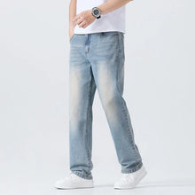Load image into Gallery viewer, Men's Summer Thin Comfortable Jeans, Fashionable and Breathable Business Straight Pants, Loose Retro Casual Denim Trousers
