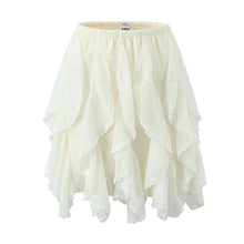 Load image into Gallery viewer, Summer Clothes Pleated Skirts Women Mini Skirts Luxury Designer Ruffle Skirts Elegant Japanese Y2k Black Lace Skirts Lace Trim
