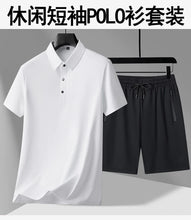 Load image into Gallery viewer, polo Shirts + shorts 2024 summer new style fashion Sportswear Men's Casual Sets Male Fashion shirts and shorts full size M-4XL
