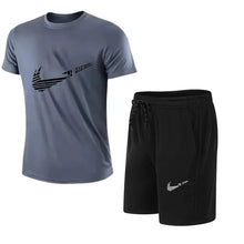 Load image into Gallery viewer, 2025 Summer Fashion Men's Tracksuit T-shirt Shorts Set Leisure Short Sleeve Set Jogging Gym Suit Brand Clothing
