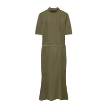 Load image into Gallery viewer, Elegant Belted Casual Midi Dress

