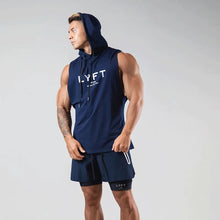 Load image into Gallery viewer, Men's Workout Hooded Tank Tops Bodybuilding Muscle Cut Off T Shirt Sleeveless Gym Hoodies
