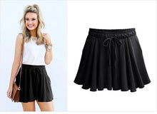 Load image into Gallery viewer, Women Shorts Summer Chiffon Casual Shorts Female Wide Leg Elastic High Waist Shorts Wide Leg  Womens Shorts Summer
