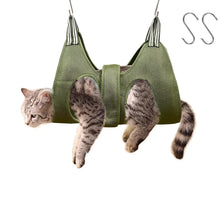 Load image into Gallery viewer, Pet Grooming Hammock Cat Dog Nail Clipper Fixer Teddy Hook Type Feeding Anti-scratch Artifact Restraint Bag Pet Accessories
